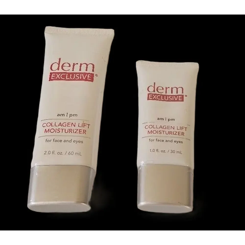 TWO Derm Exclusive AM/PM Collagen Lift Moisturizer - 2.0 and 1.0 fl oz - SEALED